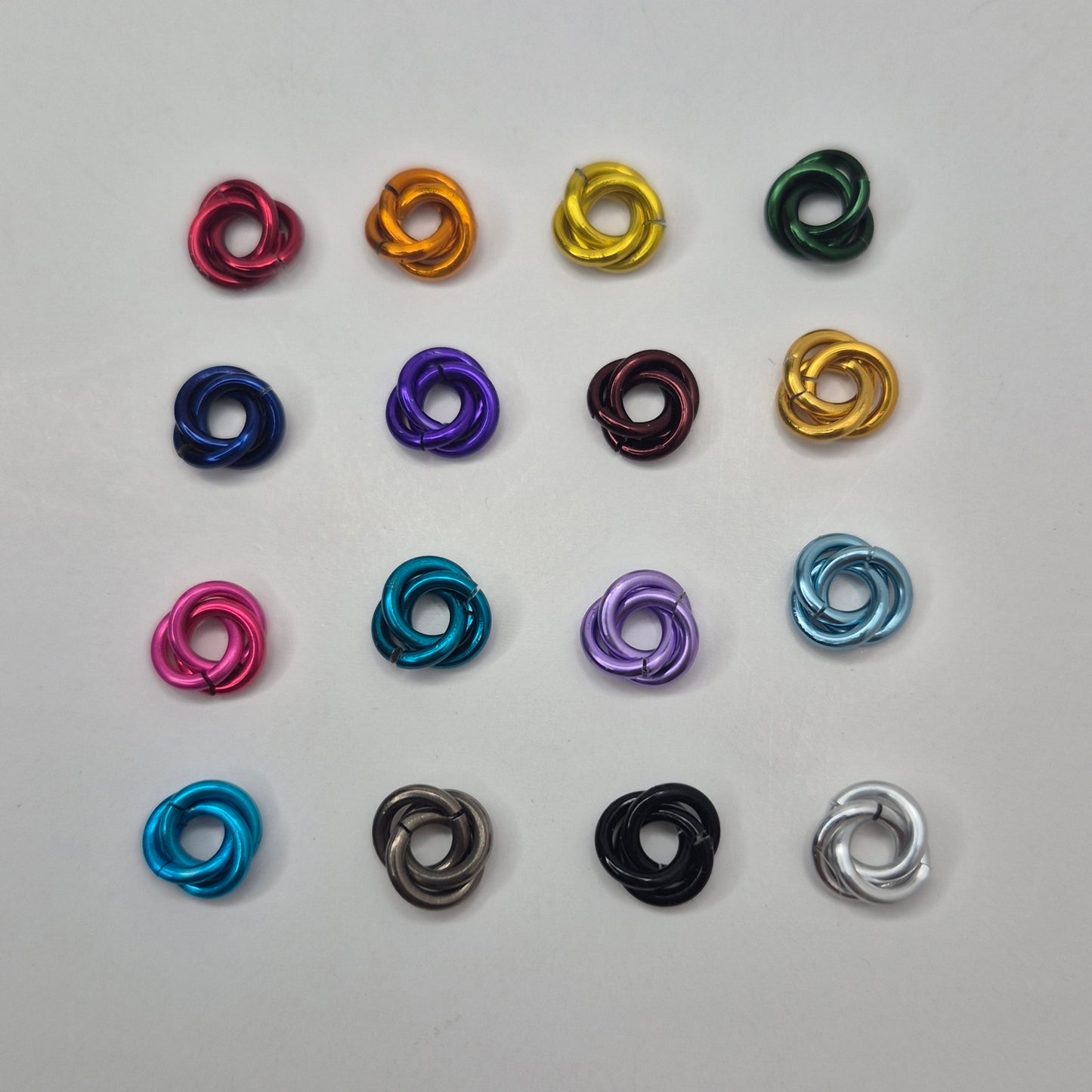 Bracelet and earring set, Byzentine chainmail