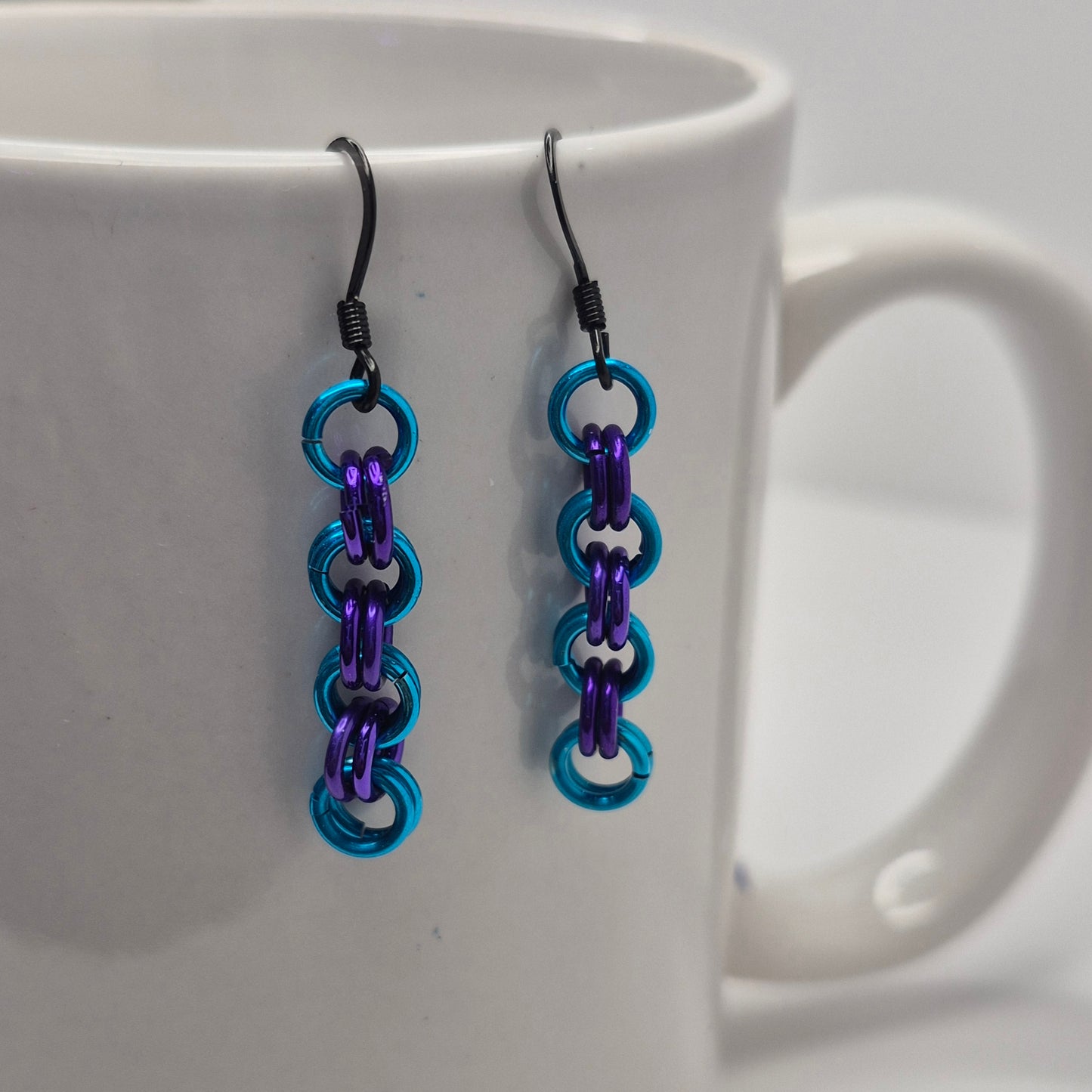 2 in 2 chainmail earrings