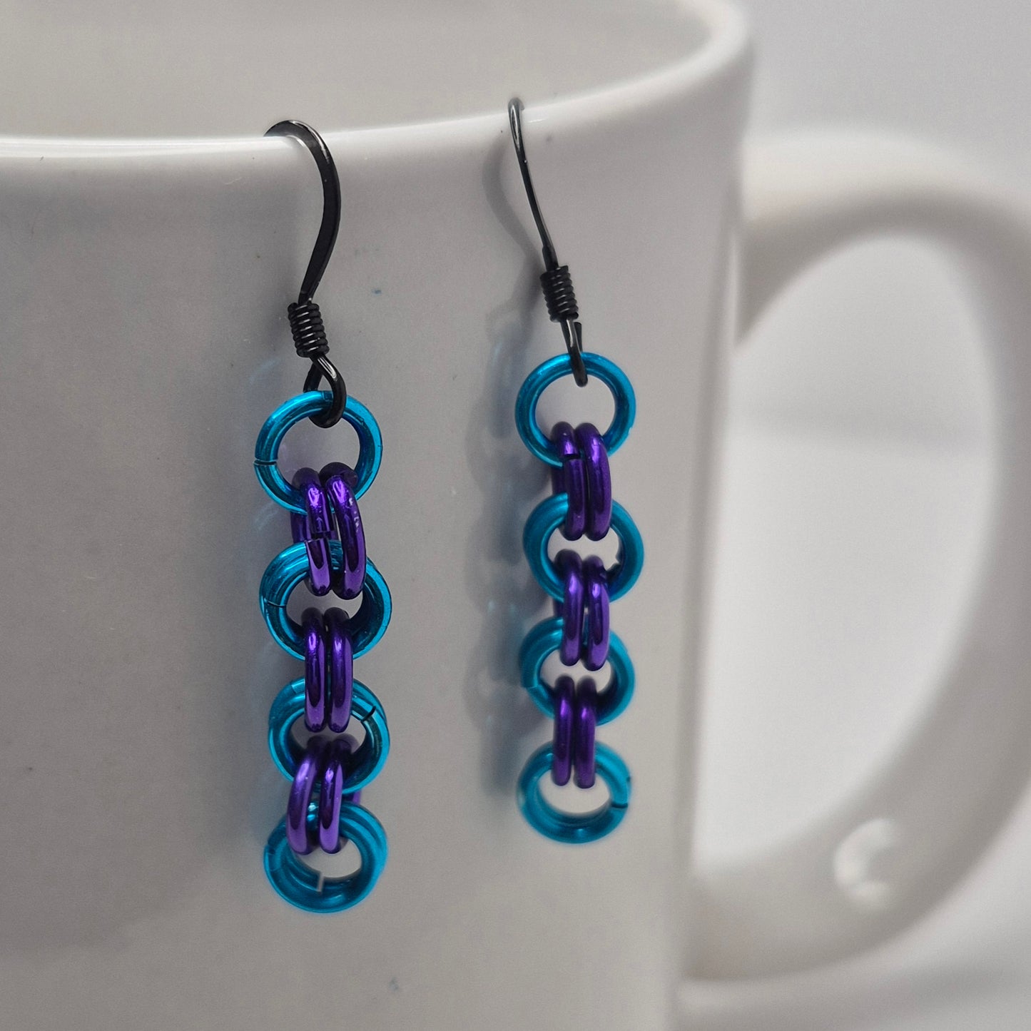 2 in 2 chainmail earrings