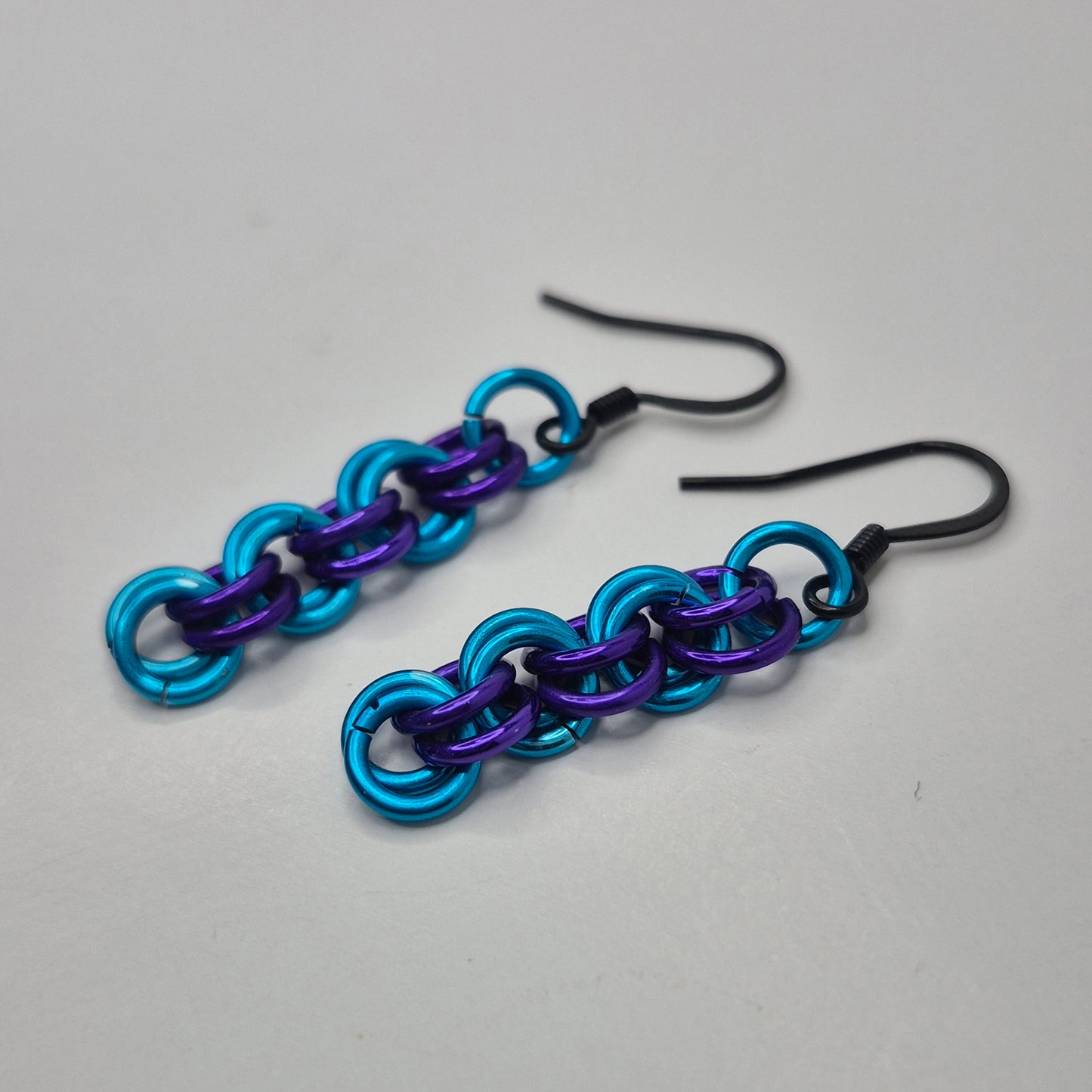 2 in 2 chainmail earrings
