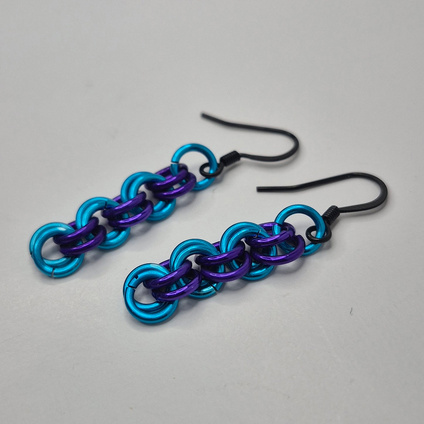 2 in 2 chainmail earrings