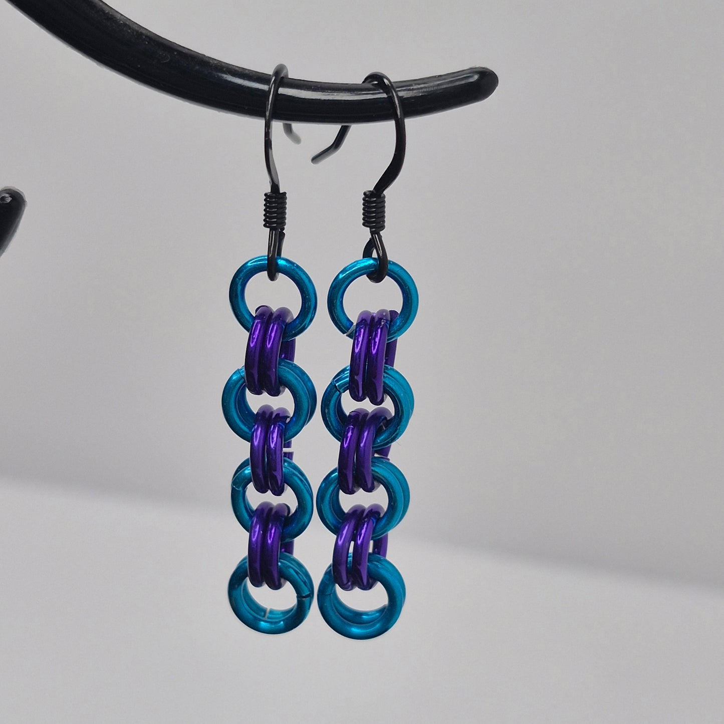 2 in 2 chainmail earrings