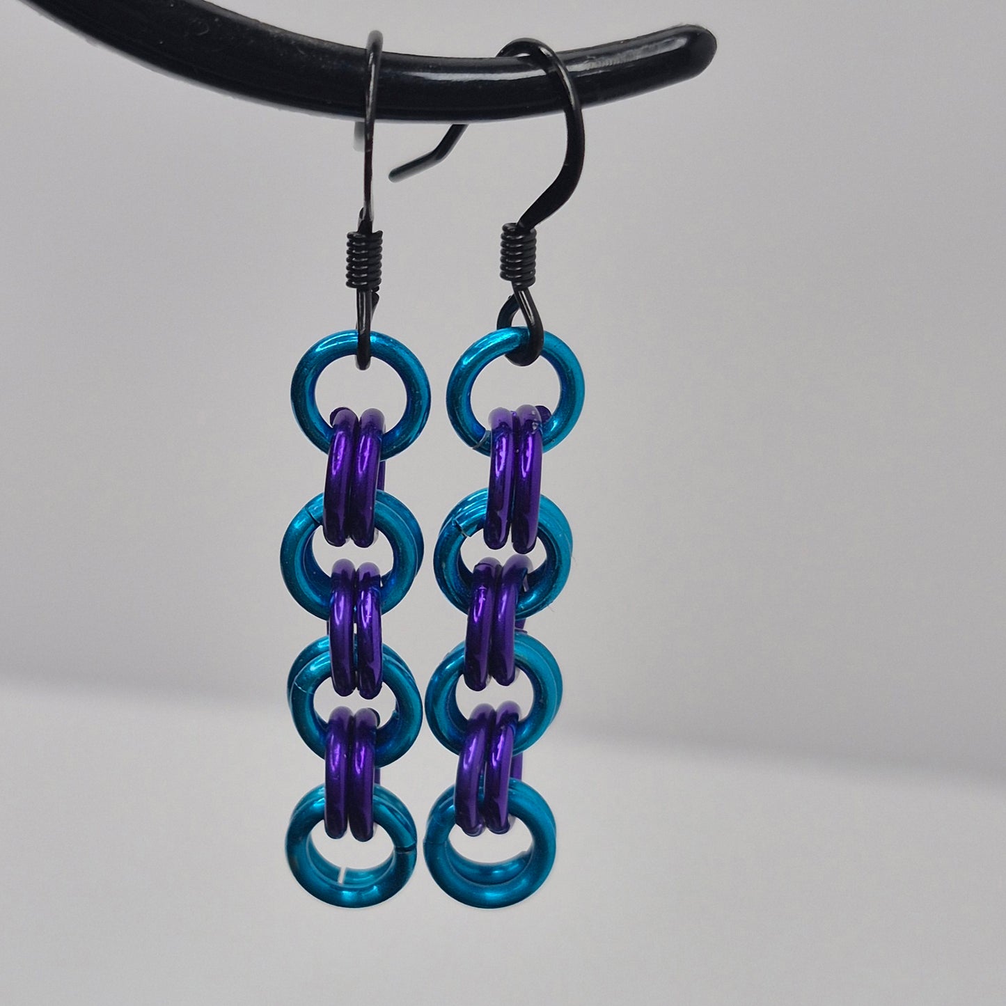 2 in 2 chainmail earrings