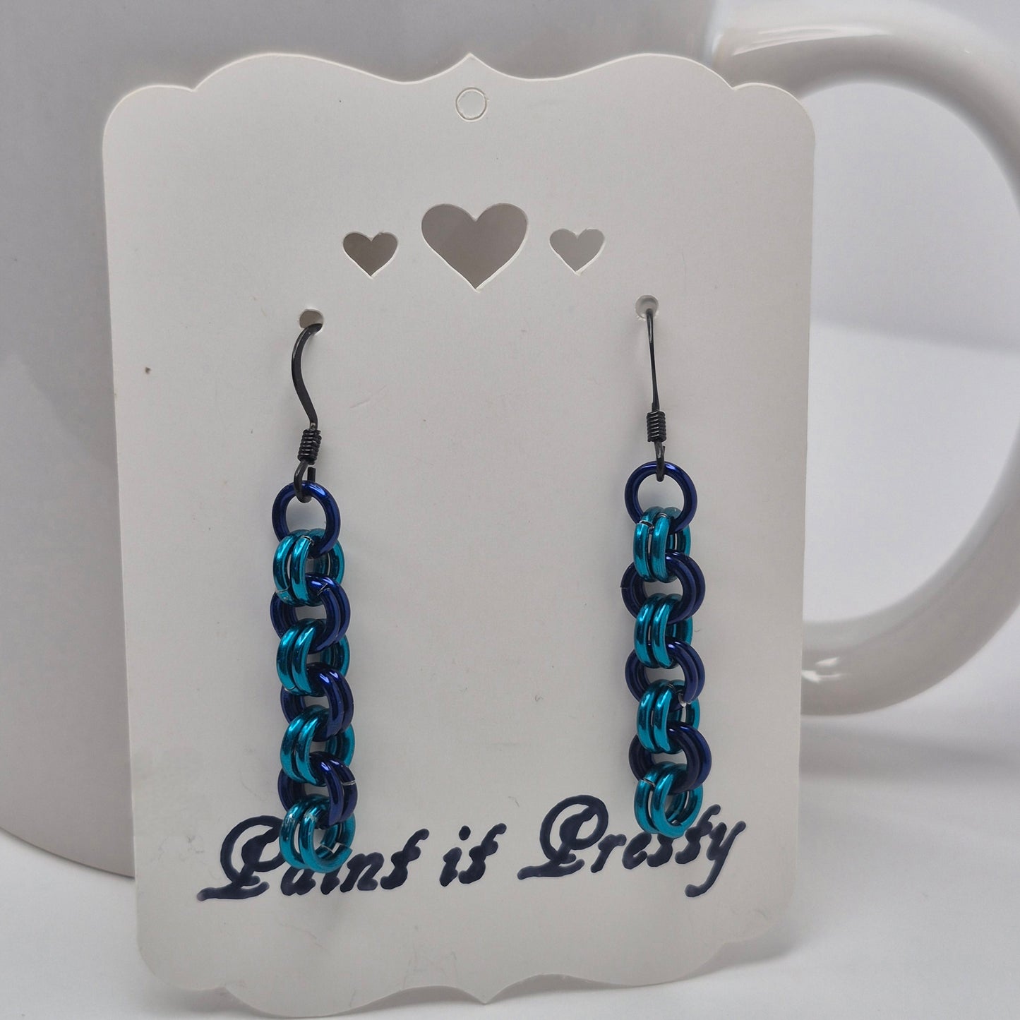 2 in 2 chainmail earrings
