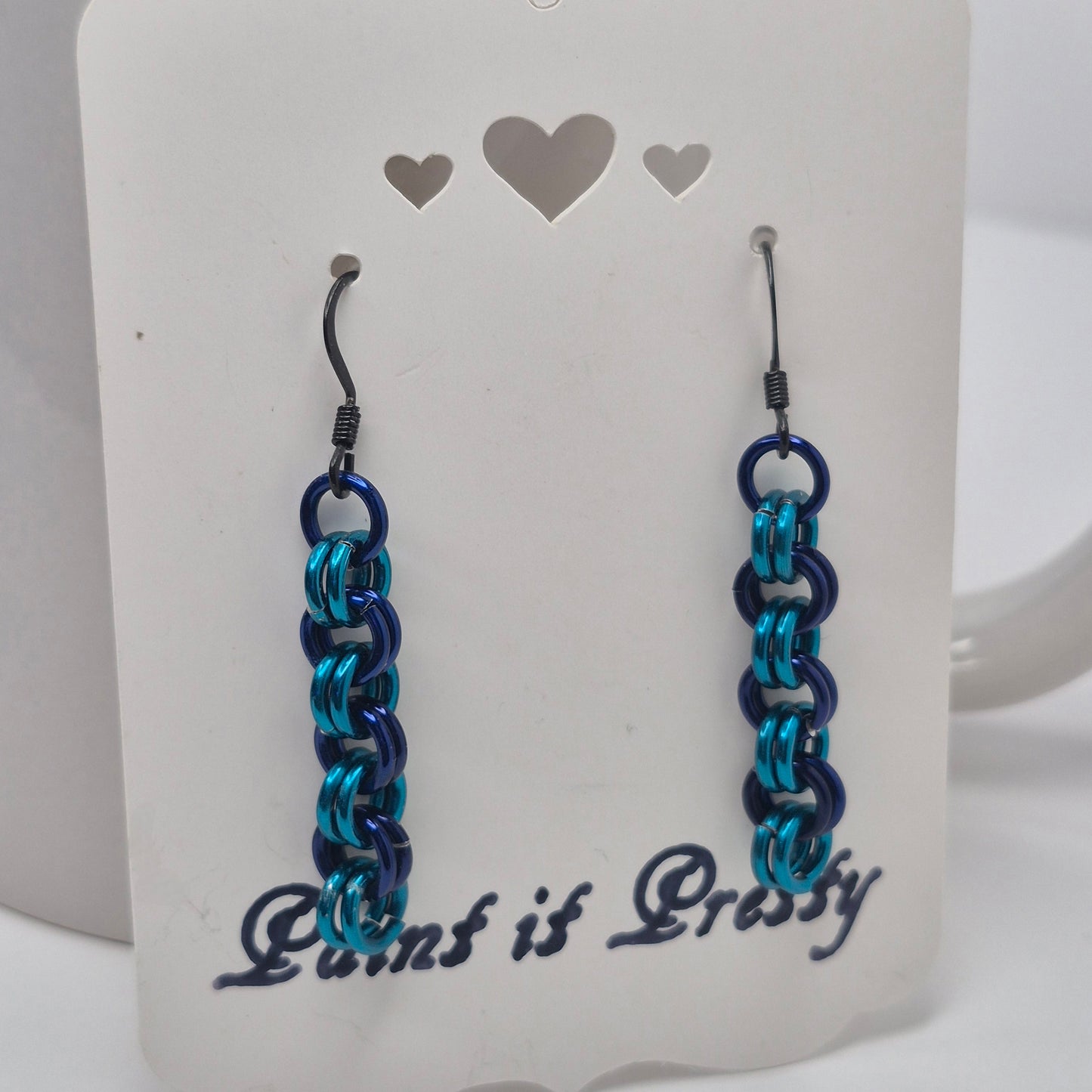 2 in 2 chainmail earrings