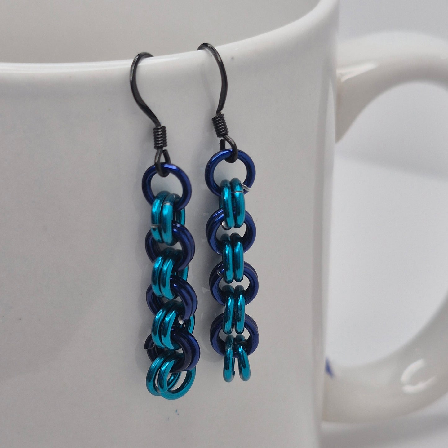 2 in 2 chainmail earrings