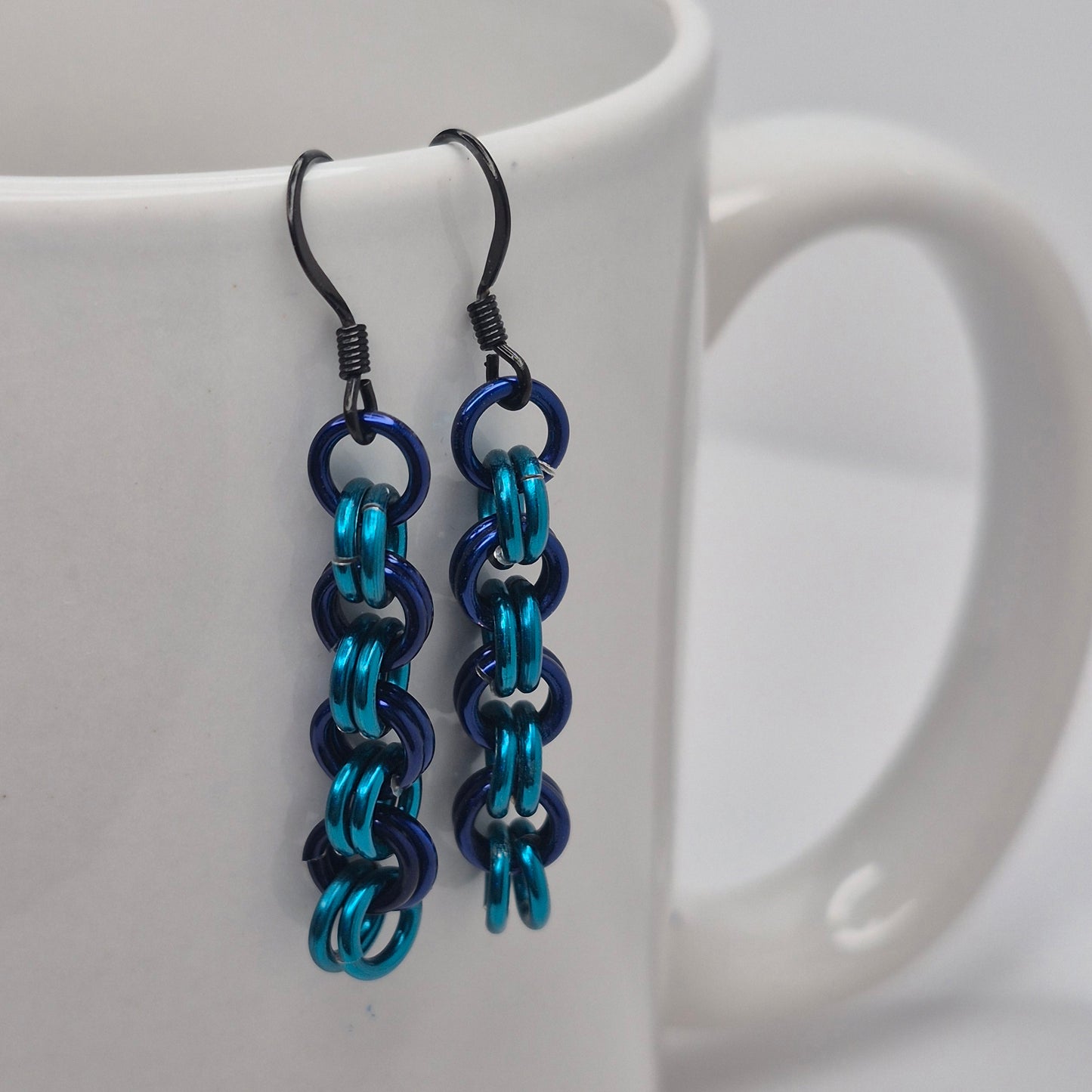 2 in 2 chainmail earrings