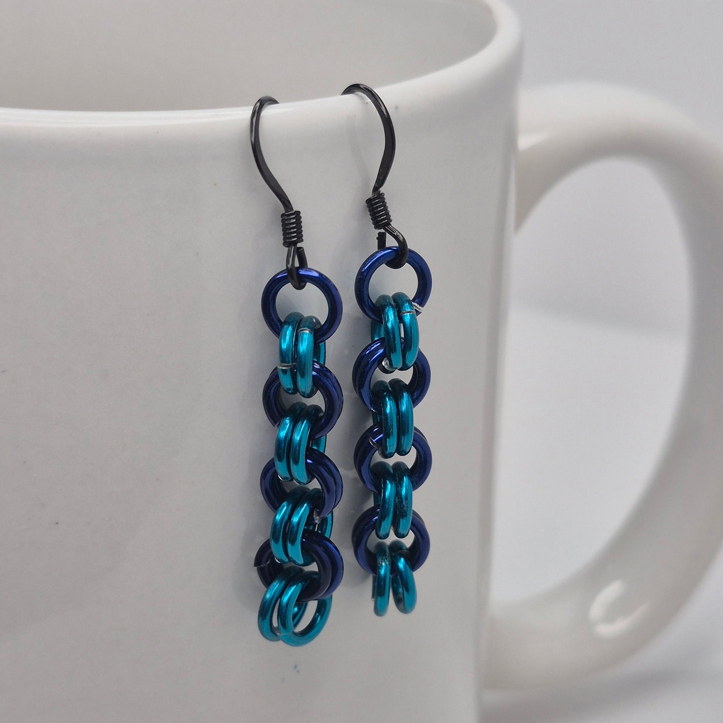 2 in 2 chainmail earrings