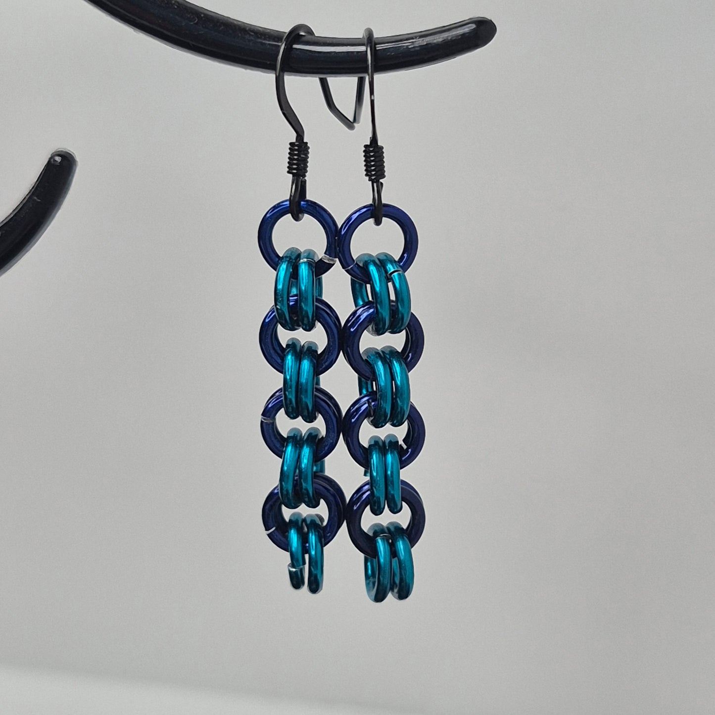 2 in 2 chainmail earrings