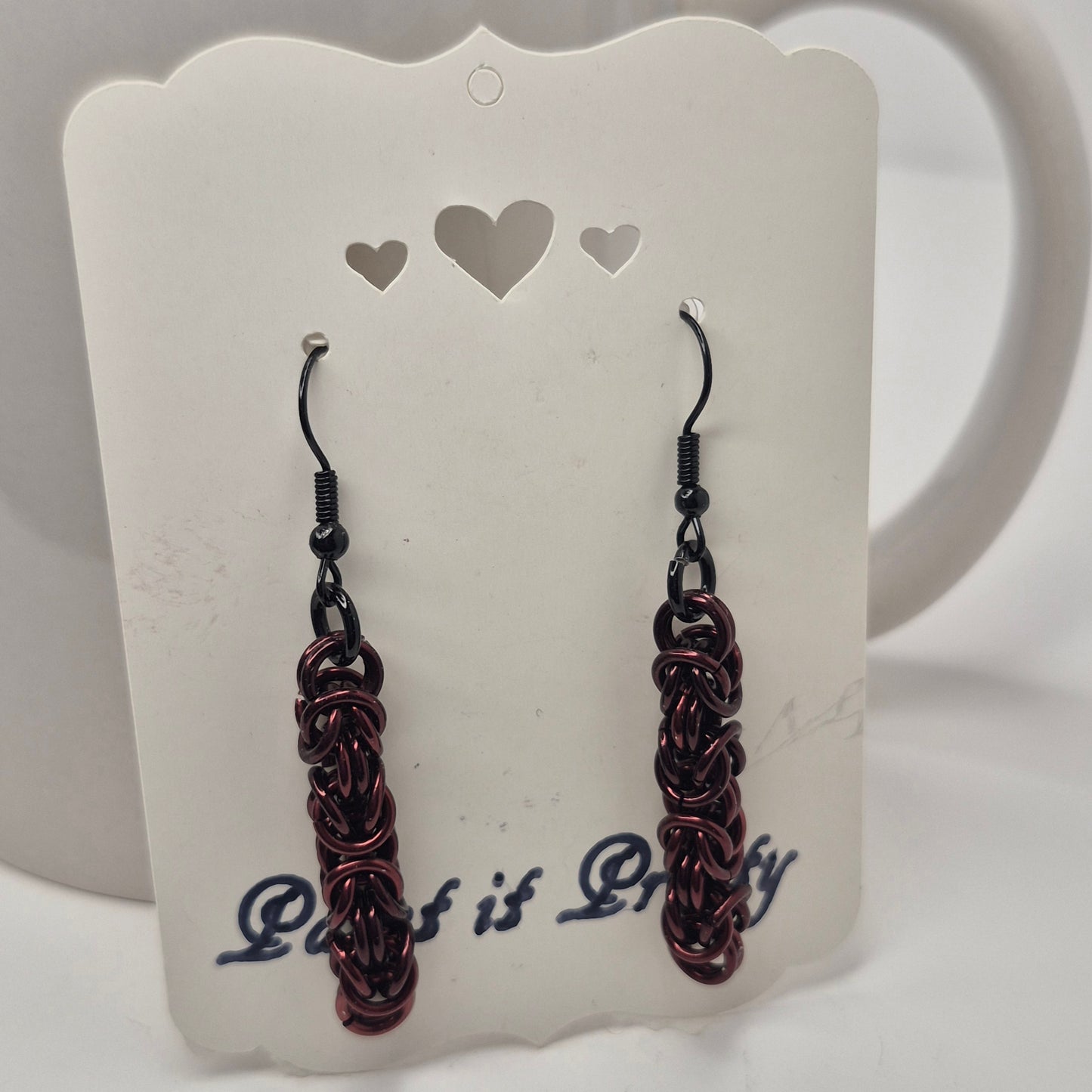 Byzentine chainmail earrings