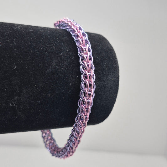 Bracelet and earring set, Persian chainmail