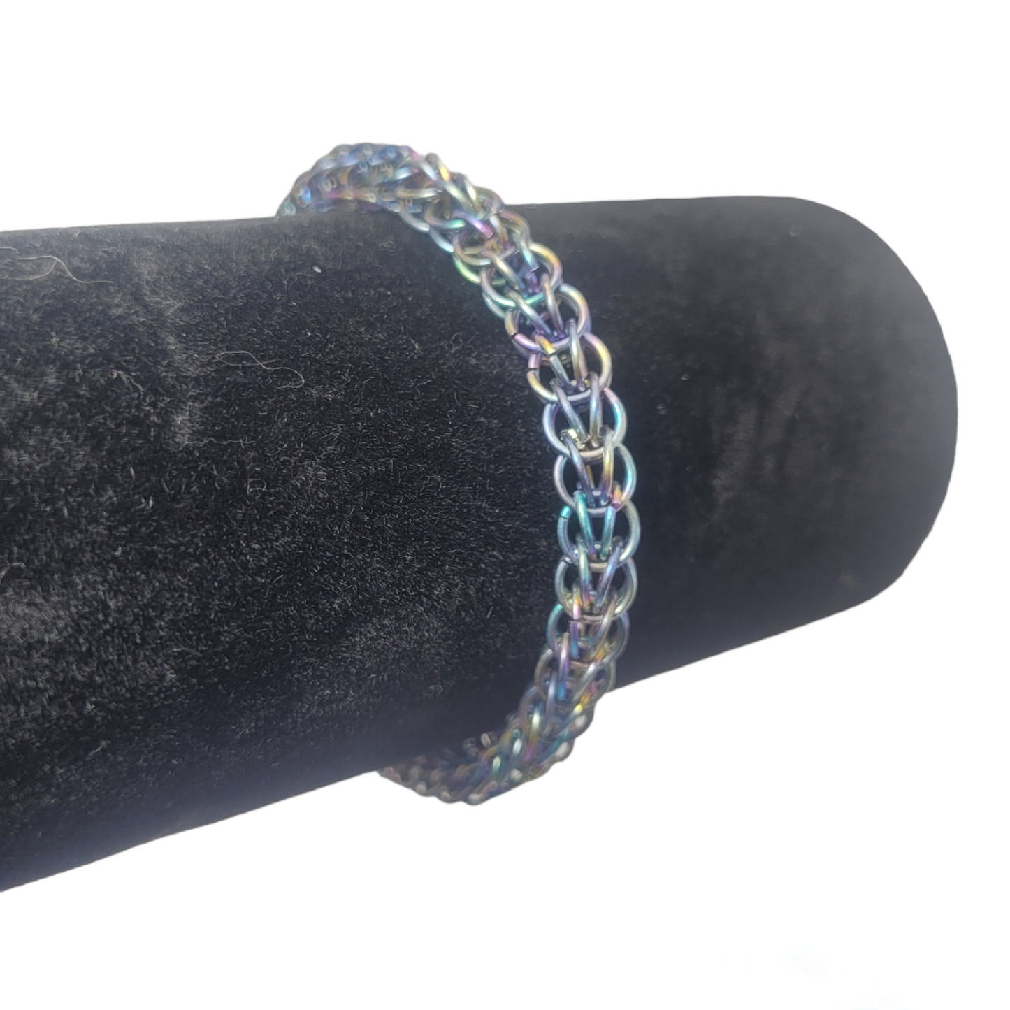 Rainbow chainmail bracelet